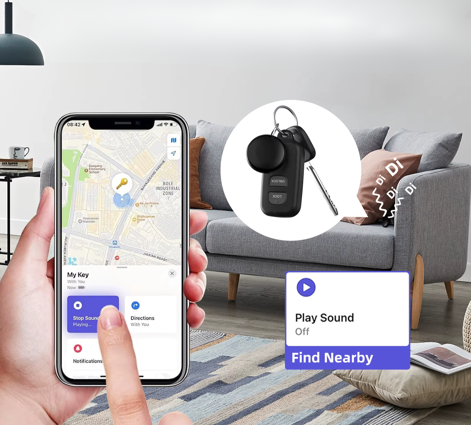 LOCALIZADOR DE LLAVES INTELIGENTE - DISPOSITIVO GPS