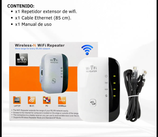 REPETIDOR WIFI 300 MBPS | AMPLIFICADOR DE SEÑAL