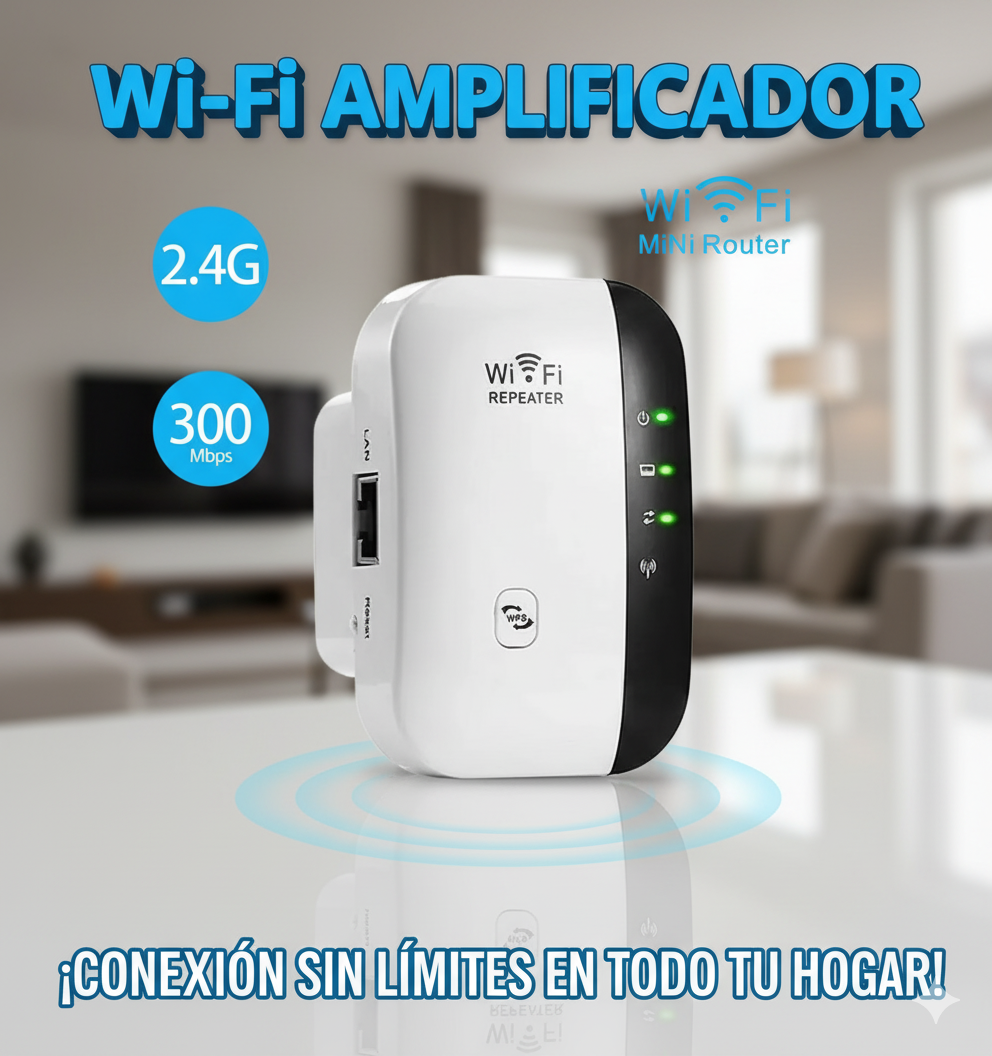 REPETIDOR WIFI 300 MBPS | AMPLIFICADOR DE SEÑAL