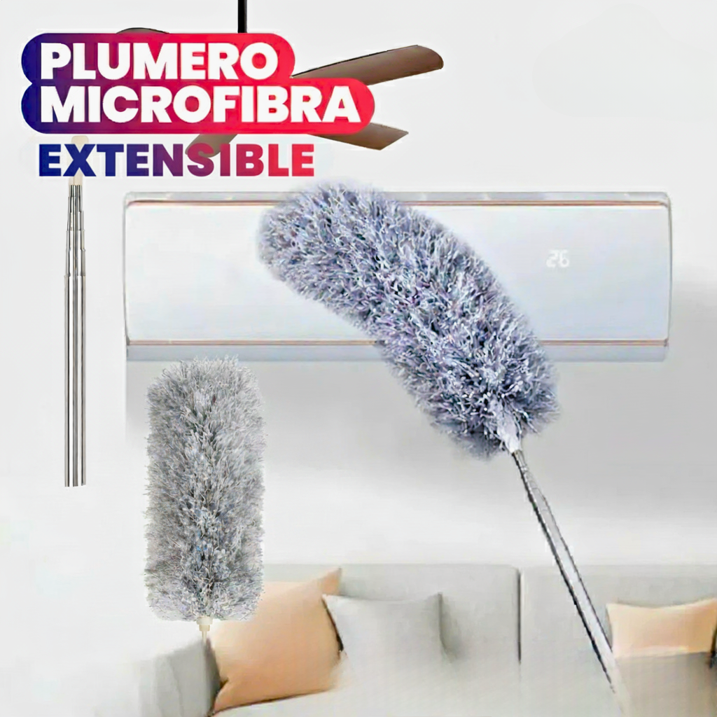 PLUMERO DE MICROFIBRA TELESCÓPICO EXTENSIBLE